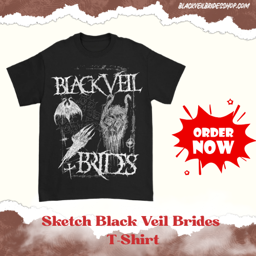 Sketch DTNK1106 Black Veil Brides T-Shirt